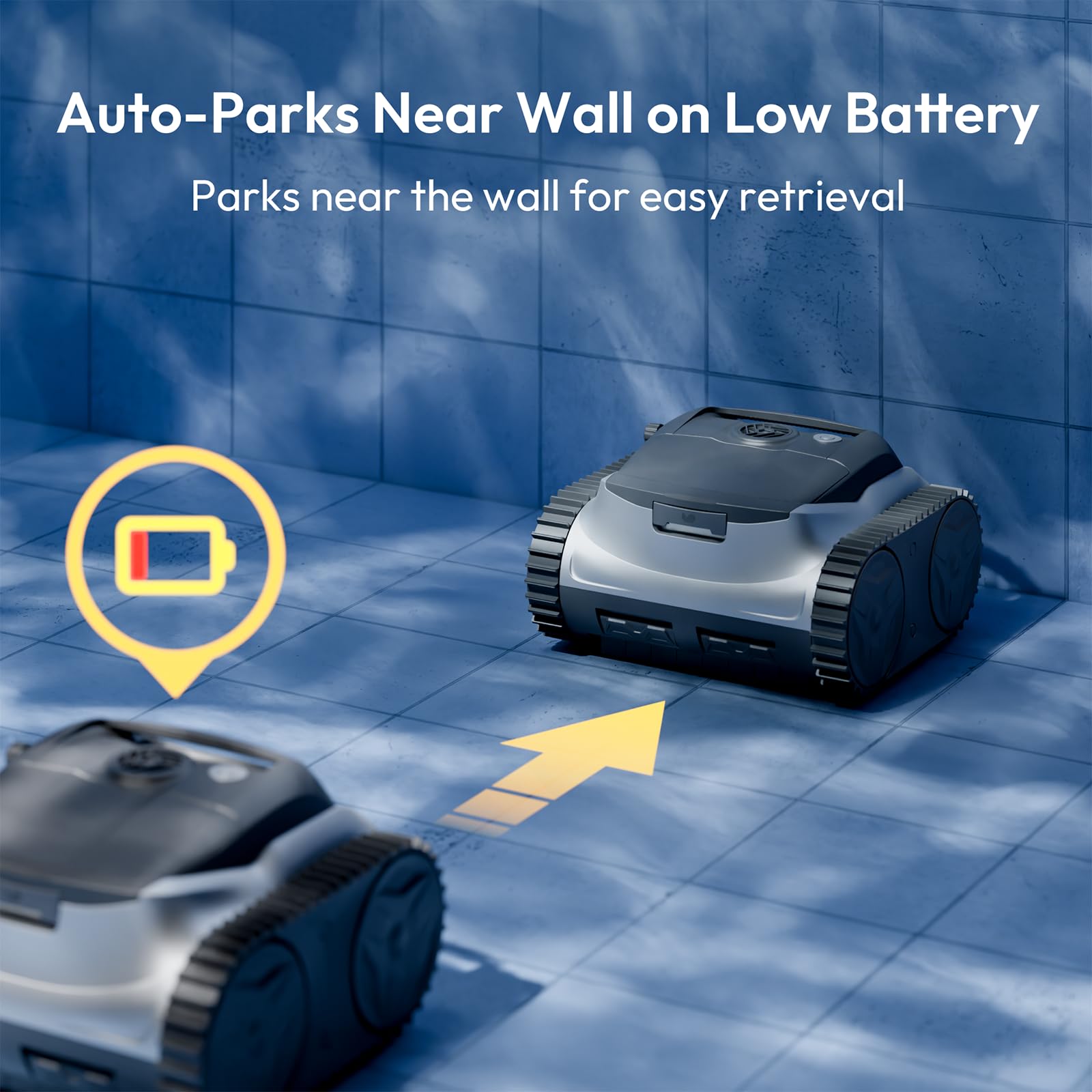 BUBLUE app controlling Bubot 700 displaying remote mode and runtime control benefit