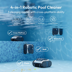 BUBLUE Bubot 700 brush detail displaying active rollers for improved scrubbing action