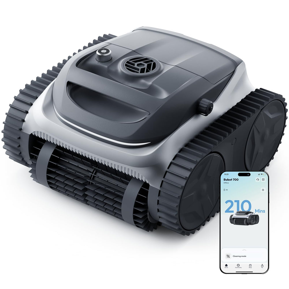BUBLUE Bubot 700 front view showing compact design and strong suction benefit