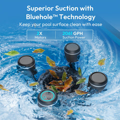 BUBLUE BuVortex V5 open filter box with 5L capacity for less frequent emptying