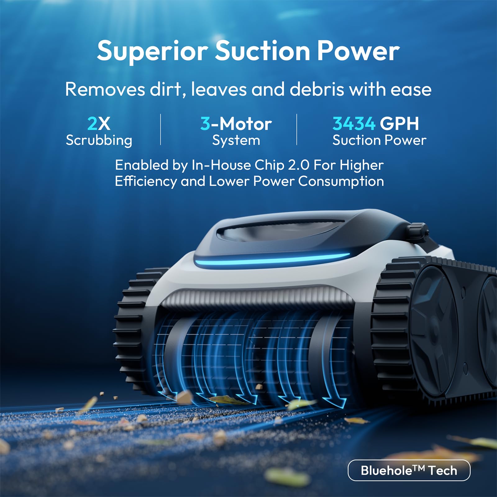 BUBLUE C10 Gen2 open filter compartment for easy debris removal