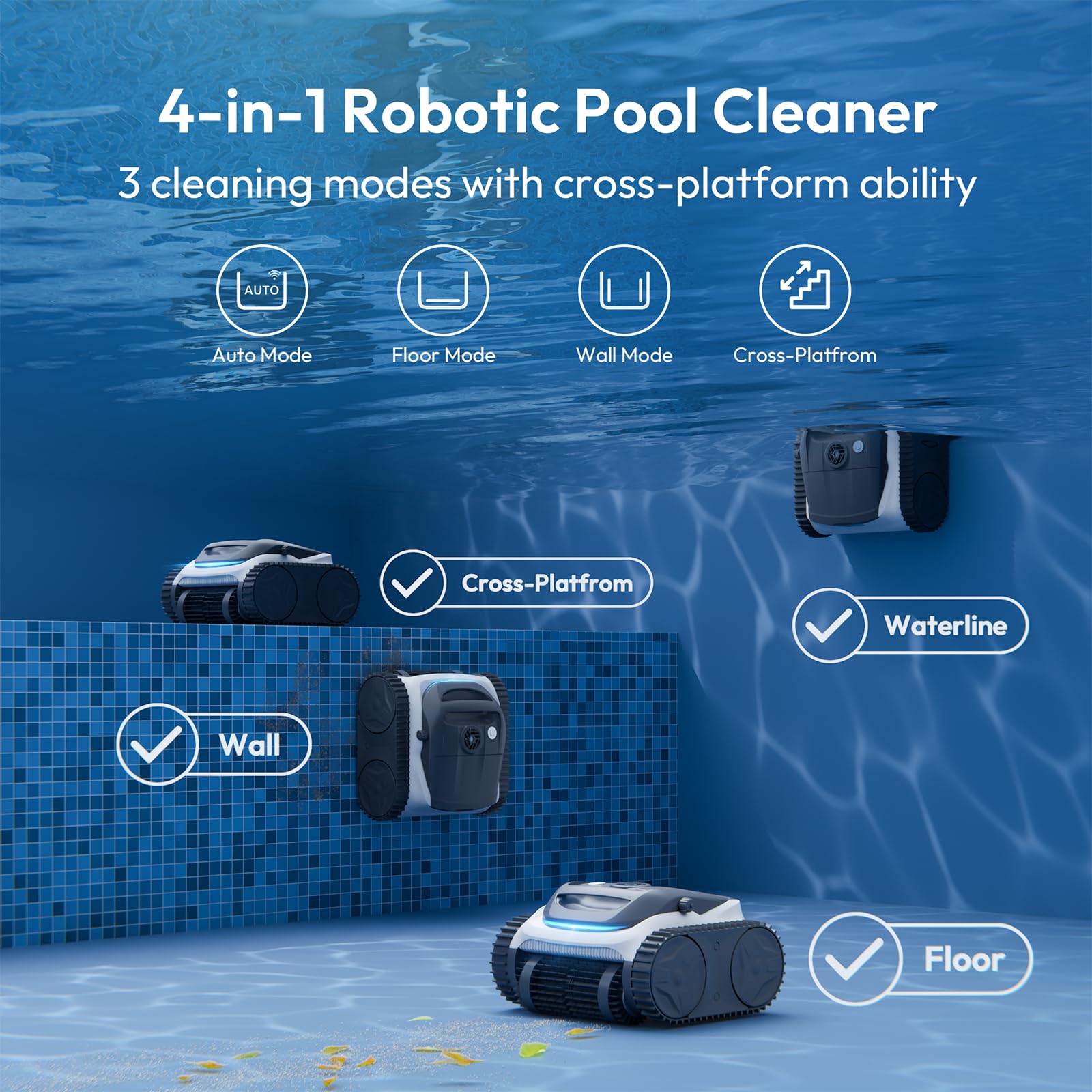 BUBLUE C10 Gen2 climbing pool wall demonstrating reliable traction