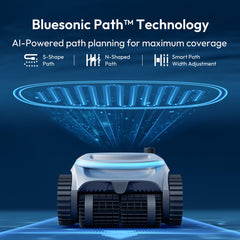 BUBLUE smartphone app screen controlling the cleaner for convenient scheduling and remote operation