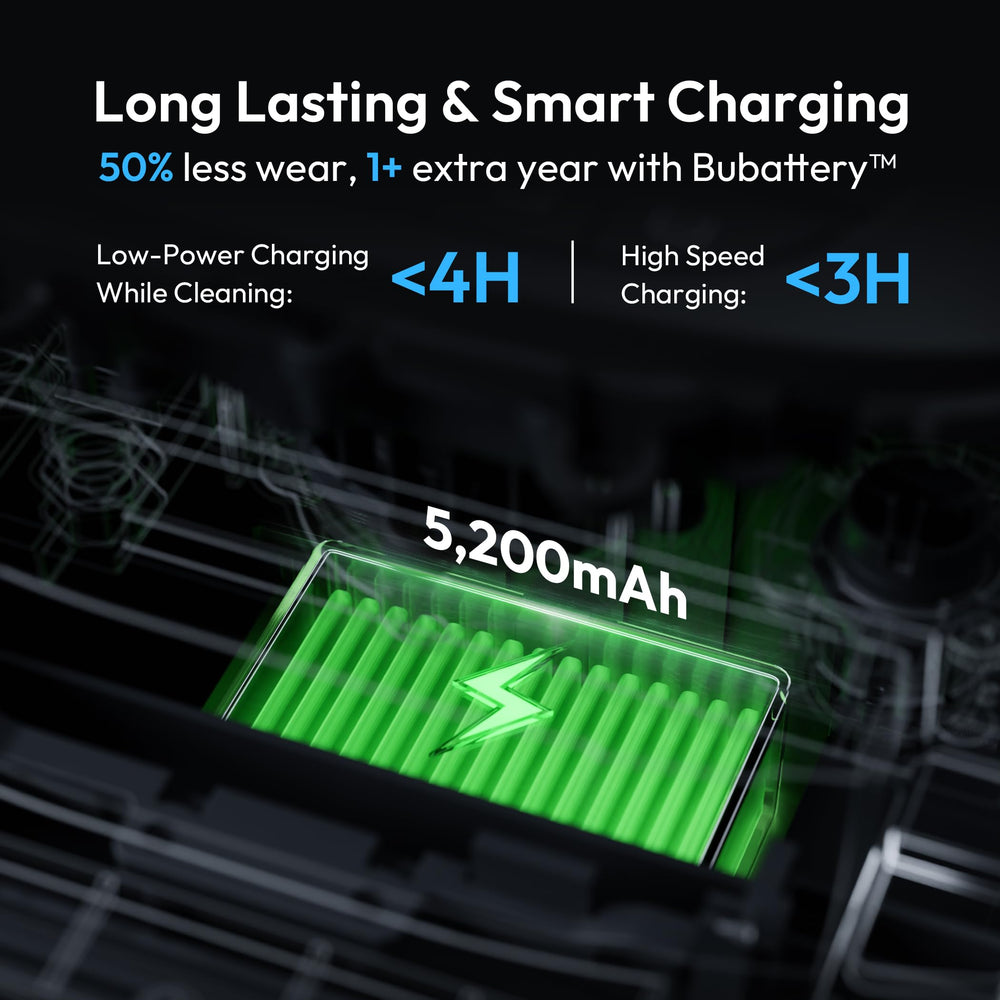 BUBLUE BuHybrid L6 beside measuring tape to show scale and compatibility with pool sizes