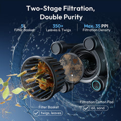 BUBLUE F10 close-up of Bluestream suction inlet highlighting powerful debris capture