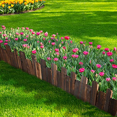Bucherry curved layout forming a circular flower bed for flexible design