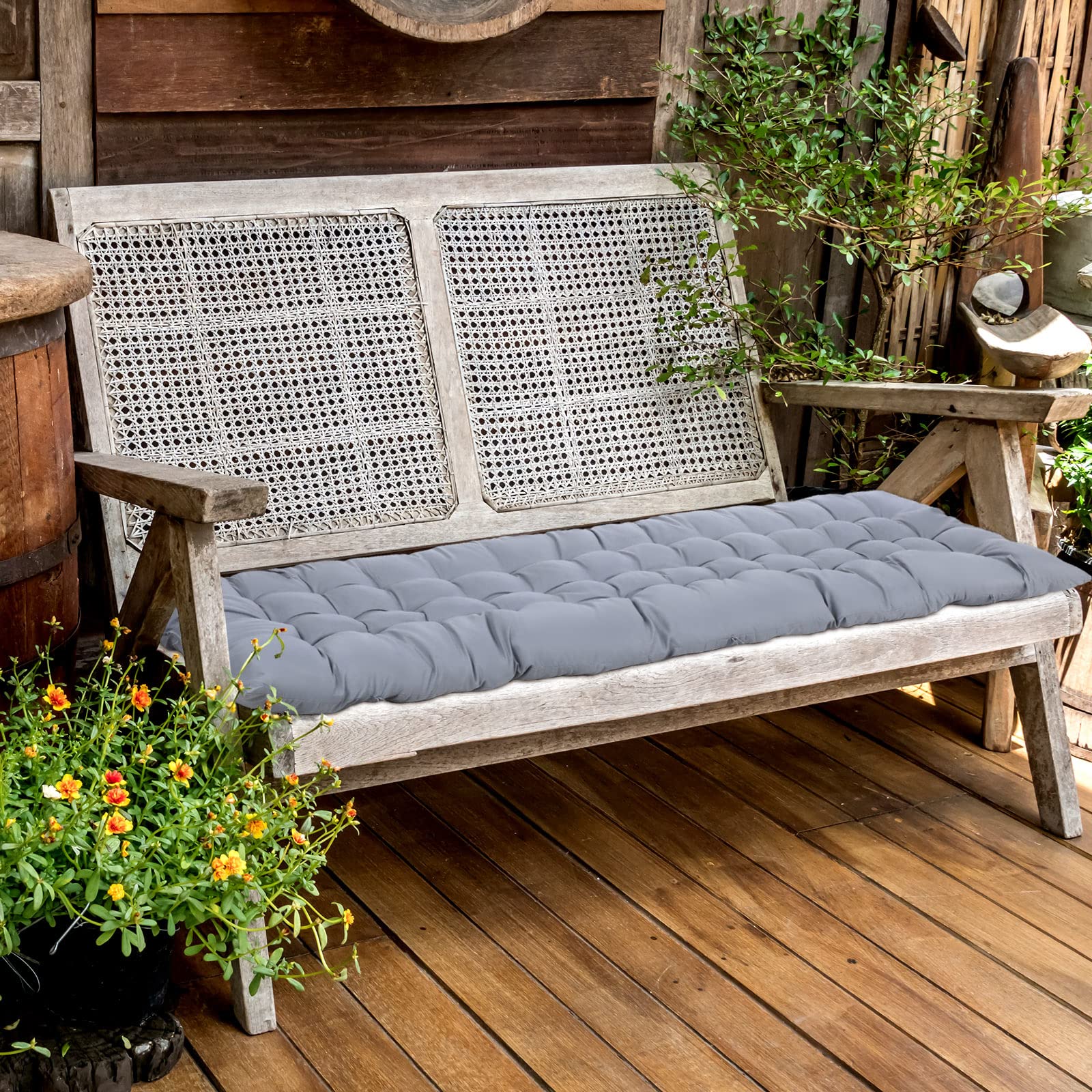Bucherry folded cushion stored compactly to save space and keep padding protected