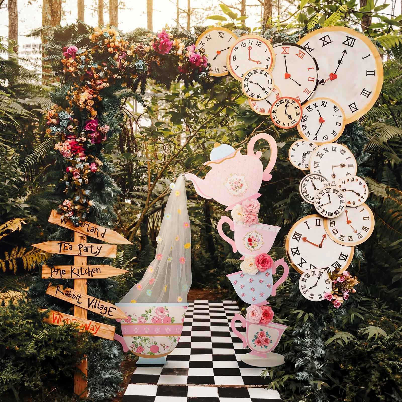 Bucherry styled tea party scene showing festive ambiance and photo-ready look