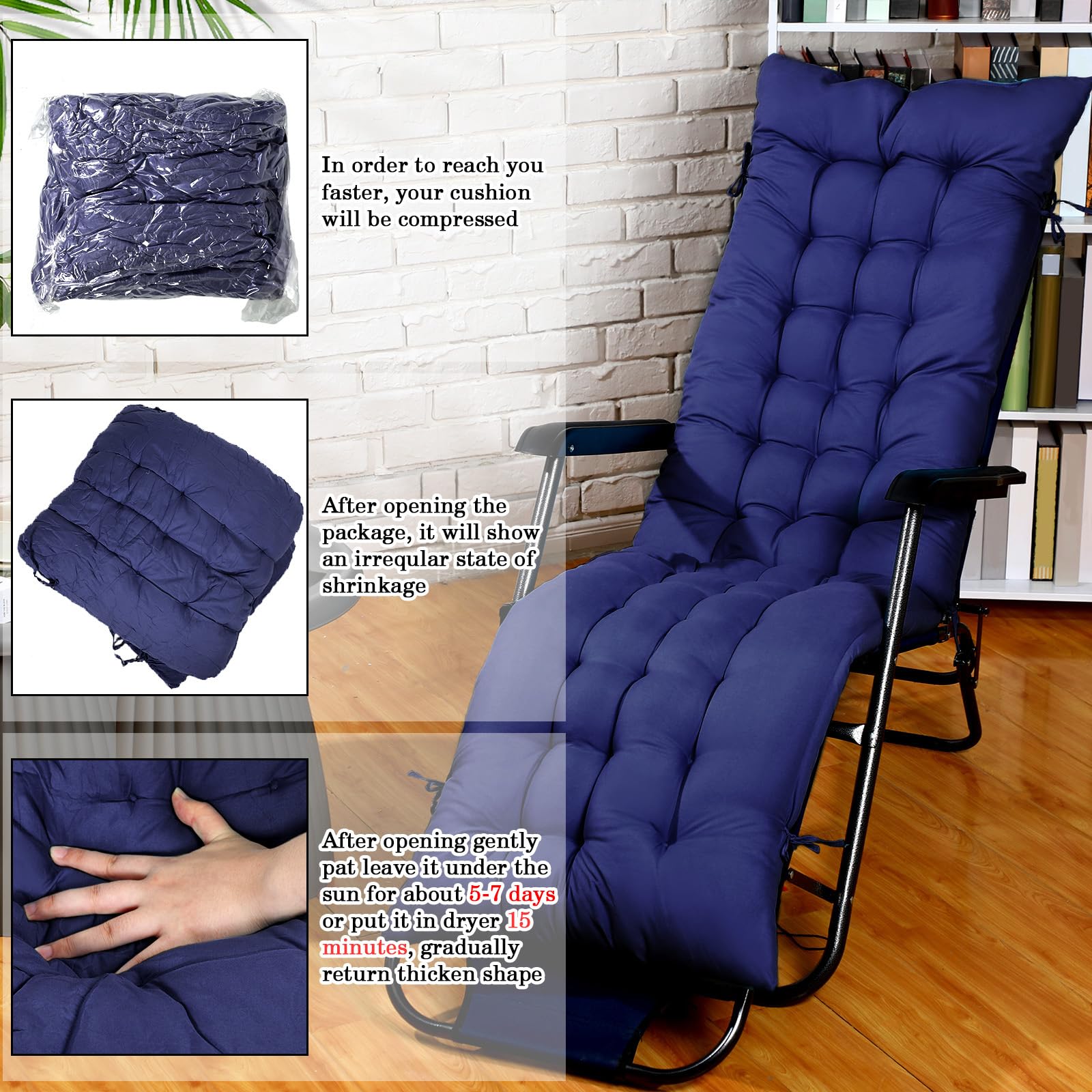Bucherry ties and attachment detail preventing cushion slipping
