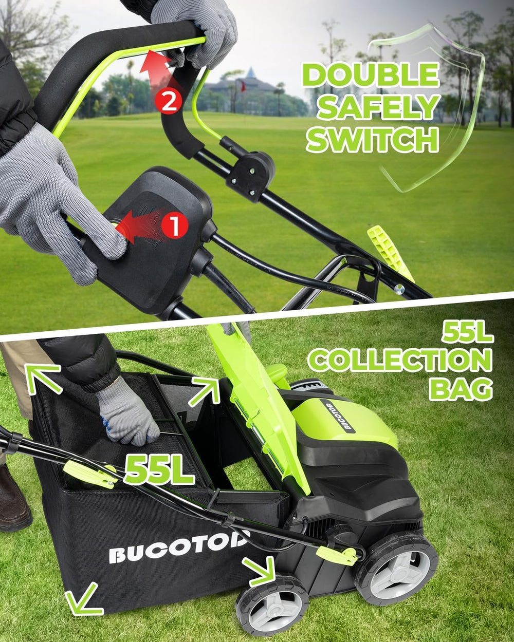 BUCOTOD cable clips and strain relief preventing cord tangles and drops