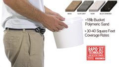 Close-up of BuddingCo polymeric sand grains showing uniform texture for strong joints