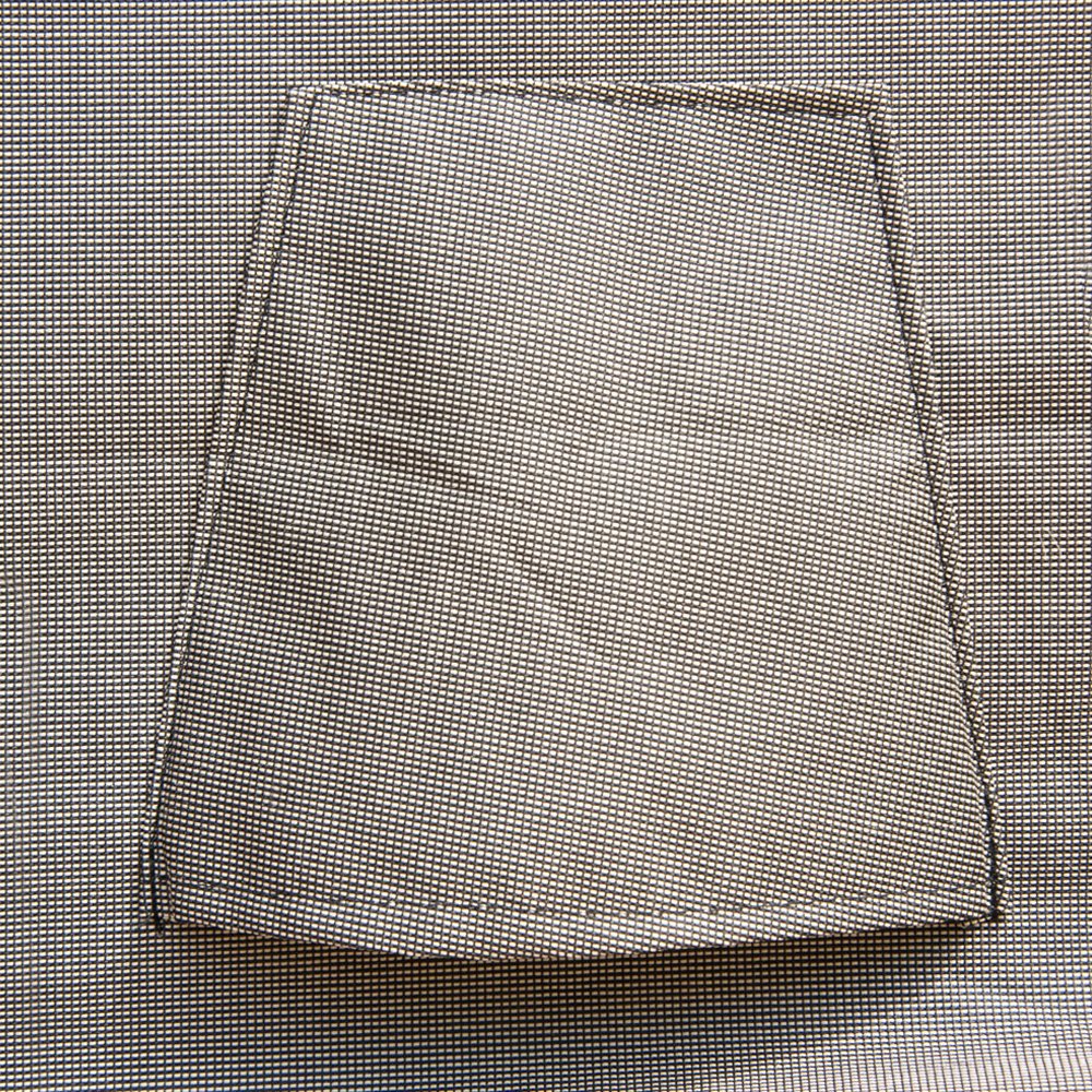Budge cover folded for storage showing compactness and easy stowing benefit