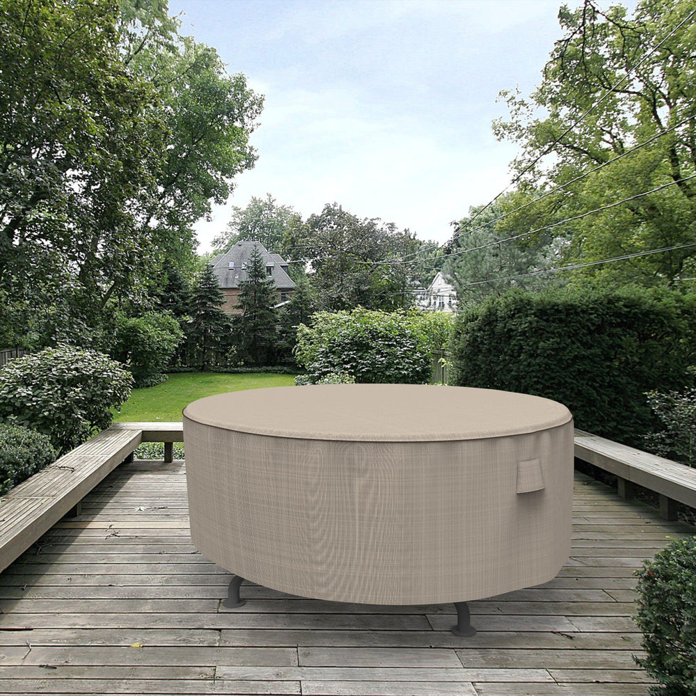 Budge lifestyle patio setting demonstrating stylish protection outdoors
