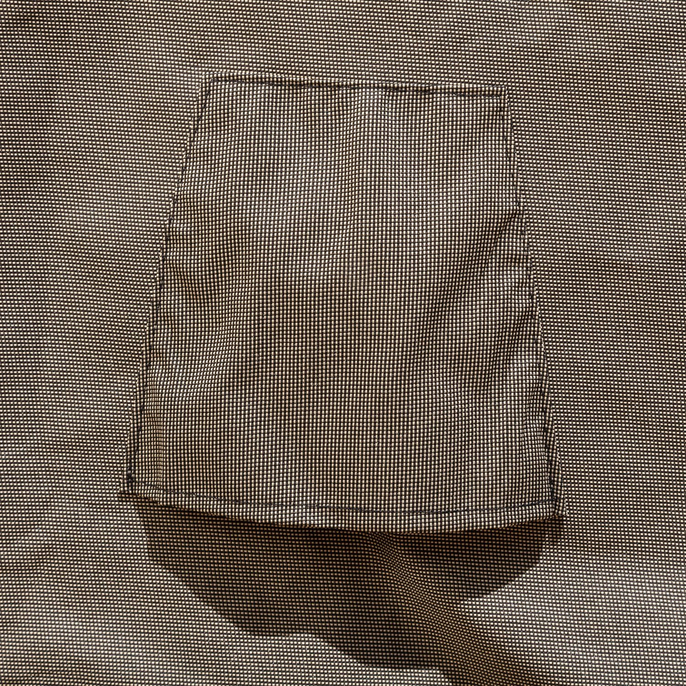 Budge cover piping edge showing refined finish and reinforced seams benefit