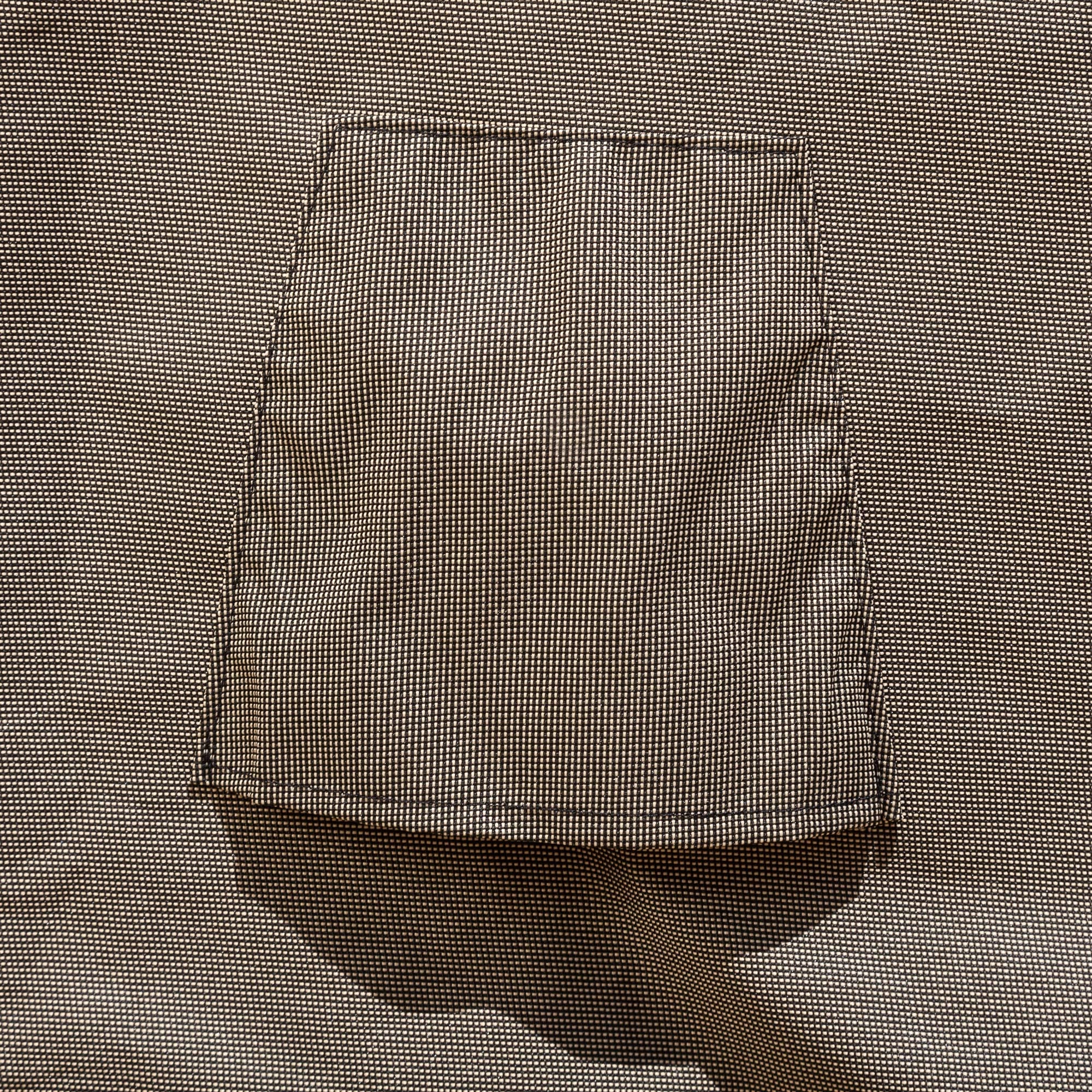 Budge cover draped over patio chair demonstrating full 36x36x36 inch coverage