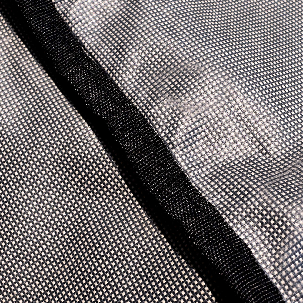 Budge with measuring tape showing 36-inch dimensions for accurate sizing