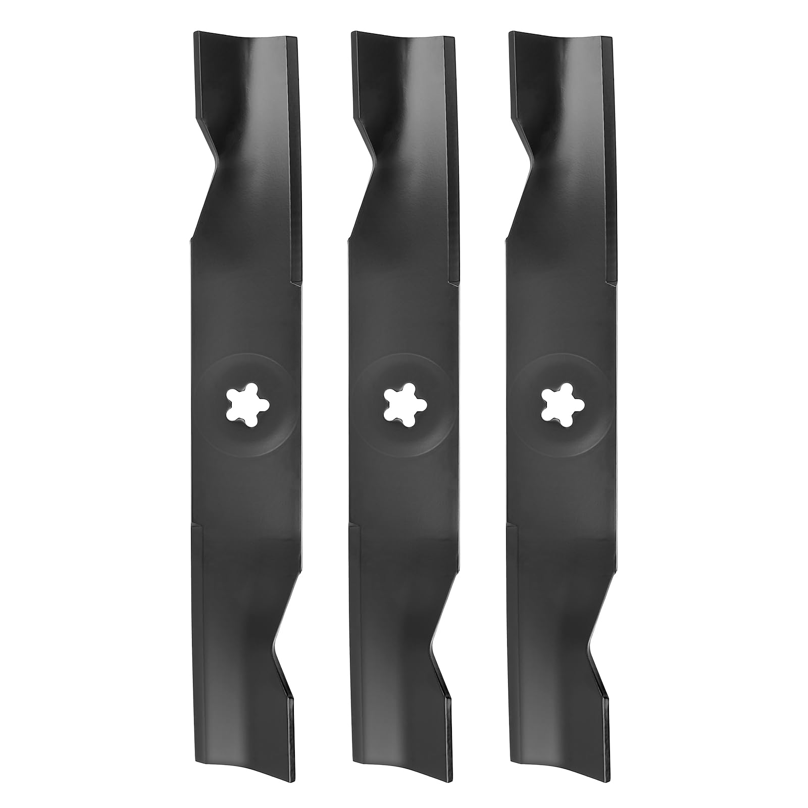 budrash front view of three 48-inch blades showing fit and finish benefit