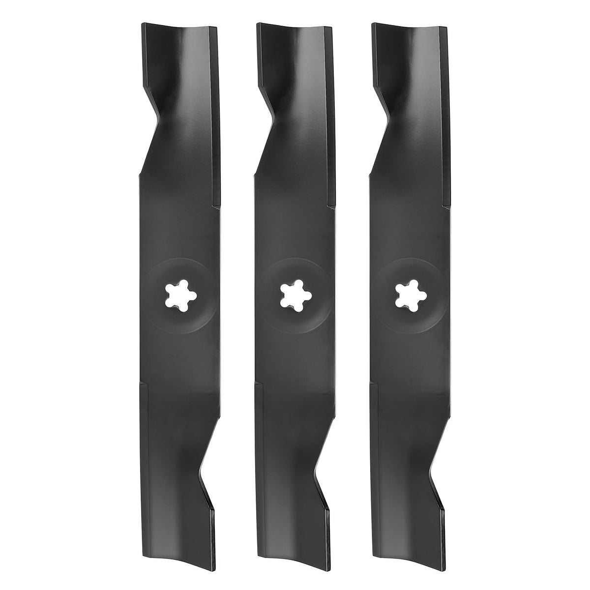 budrash front view of three 48-inch blades showing fit and finish benefit