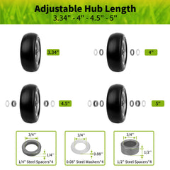 budrash adapter kit layout with spacers and washers, includes parts for versatile mounting