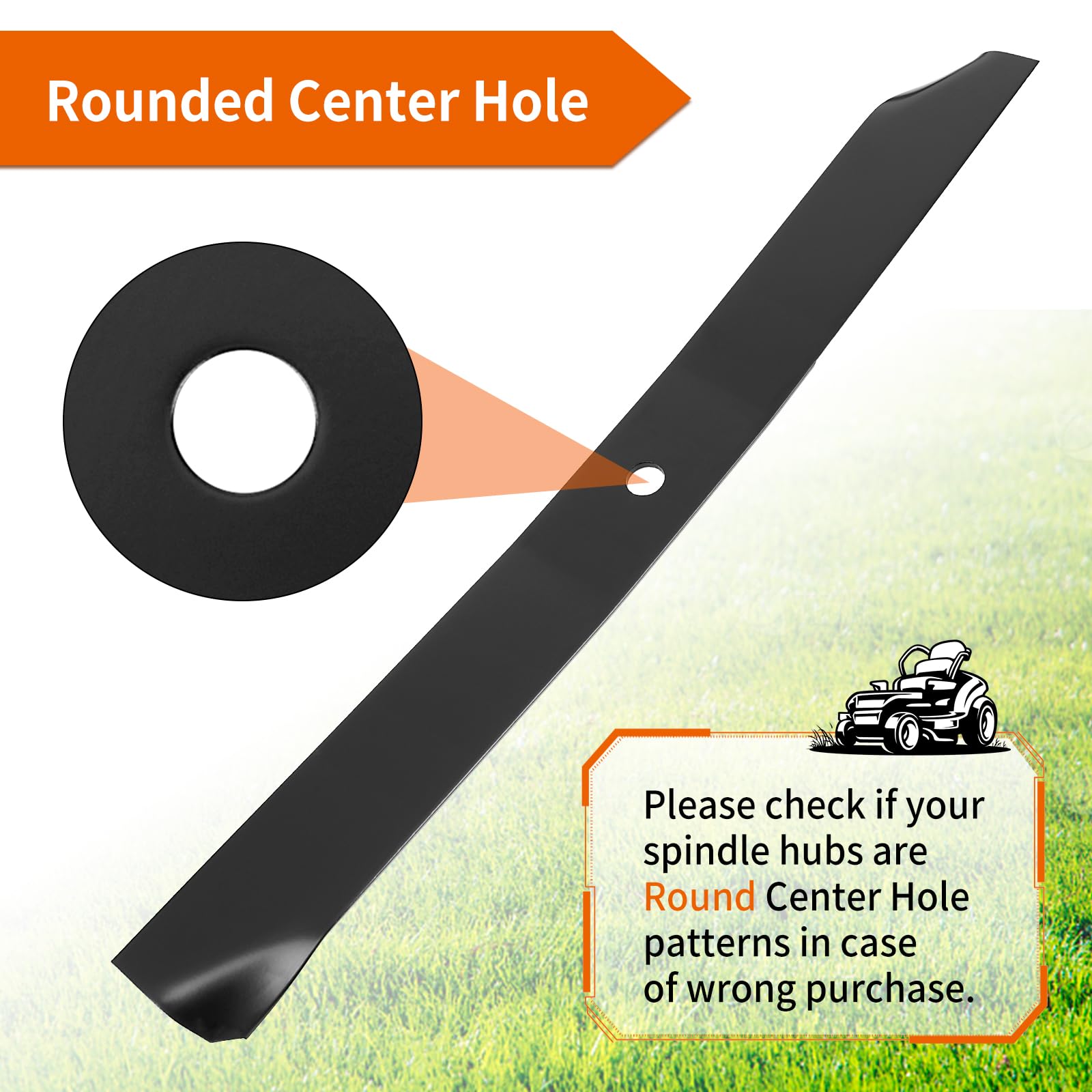 budrash image of 5/8 inch center hole and stamped part number for accurate fit benefit