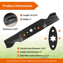 budrash close-up of mulching edge curve on blade, improves clipping circulation