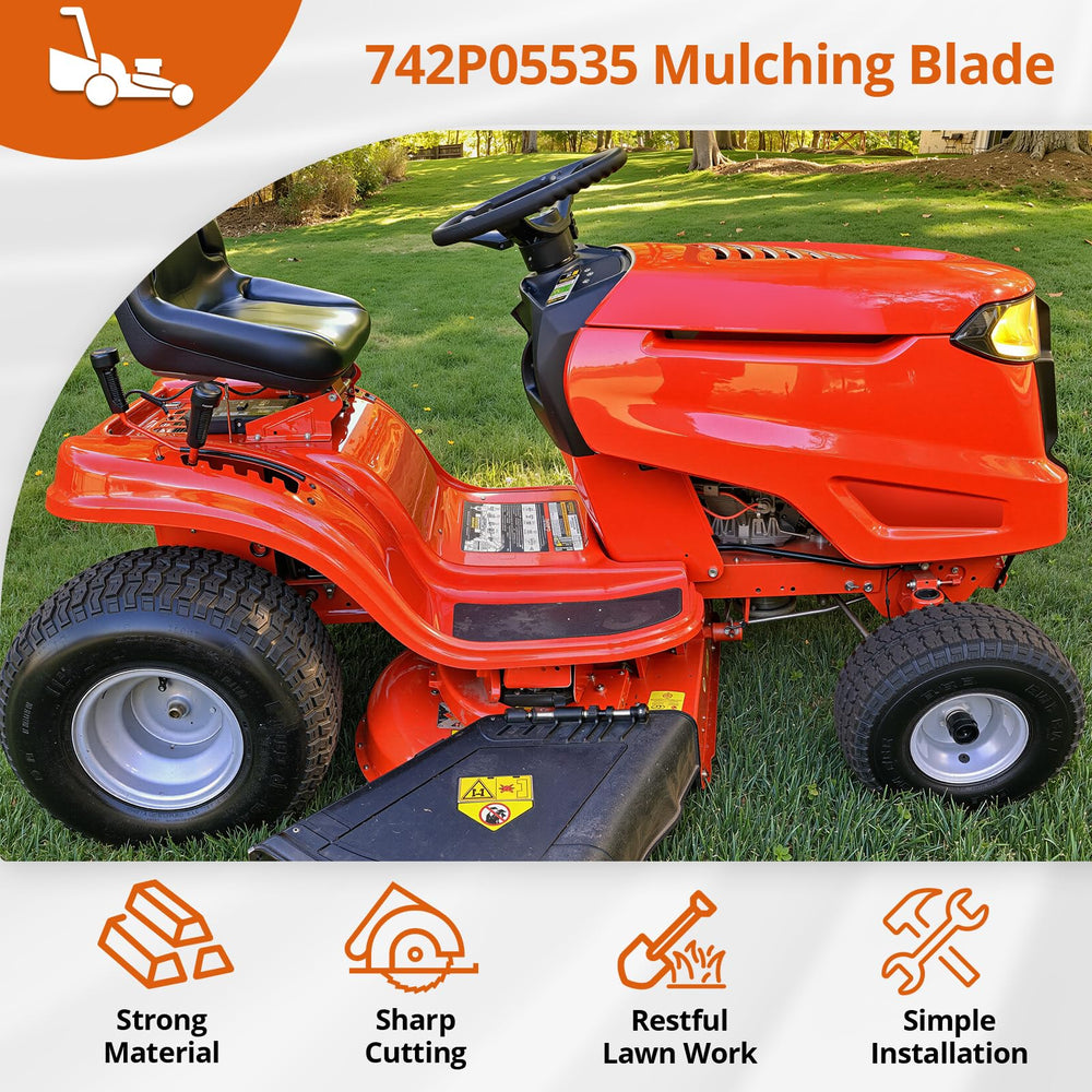 budrash blade installed on deck demonstrating proper fit and even cutting benefit