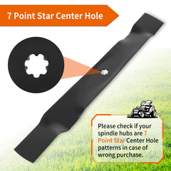 budrash detailed view of 7-point star center mount ensuring proper spindle compatibility