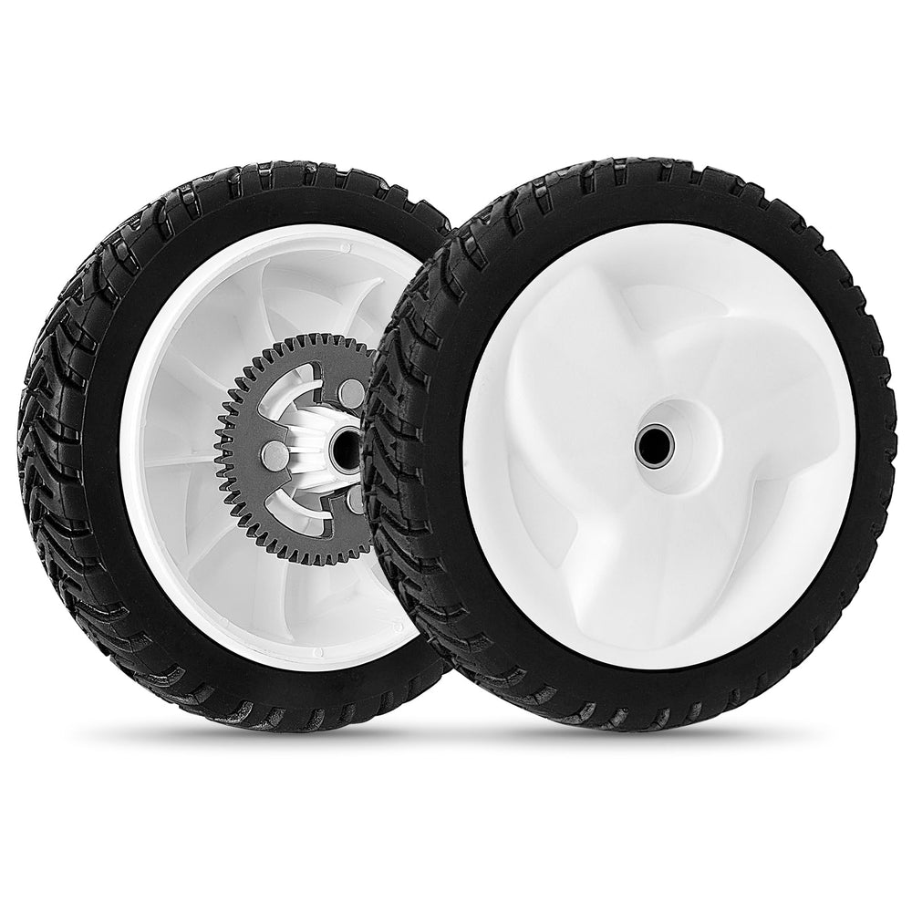 budrash front view of both replacement wheels showing included parts and benefit of complete kit