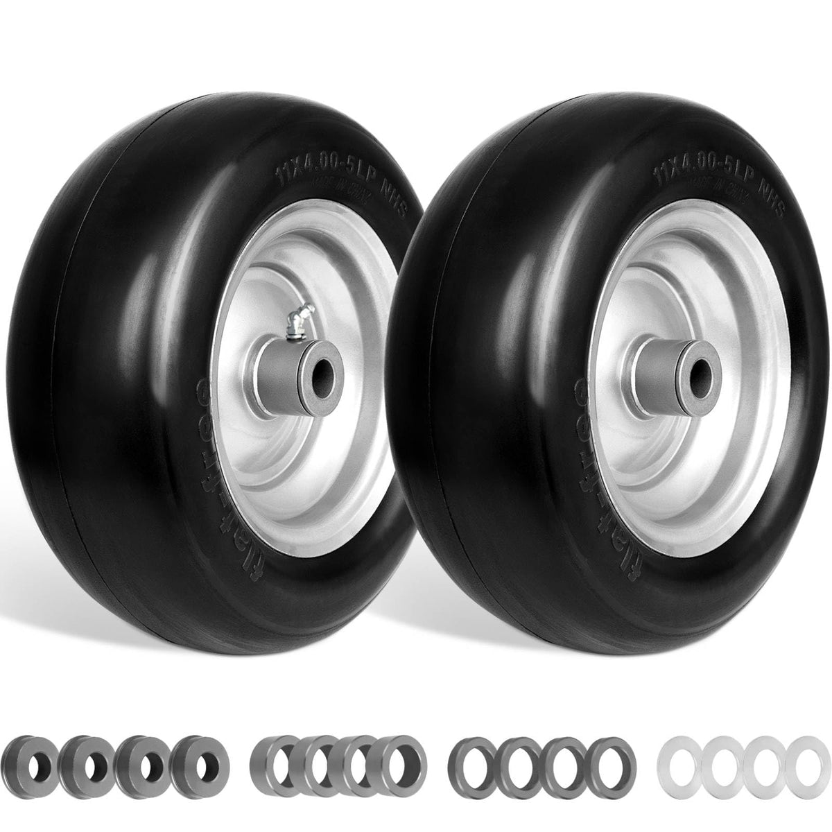 budrash front view wheel assembly showing full wheel and hub, ready-to-install benefit