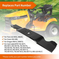 budrash blade installed under 54" deck in use, reduces clogs while mowing