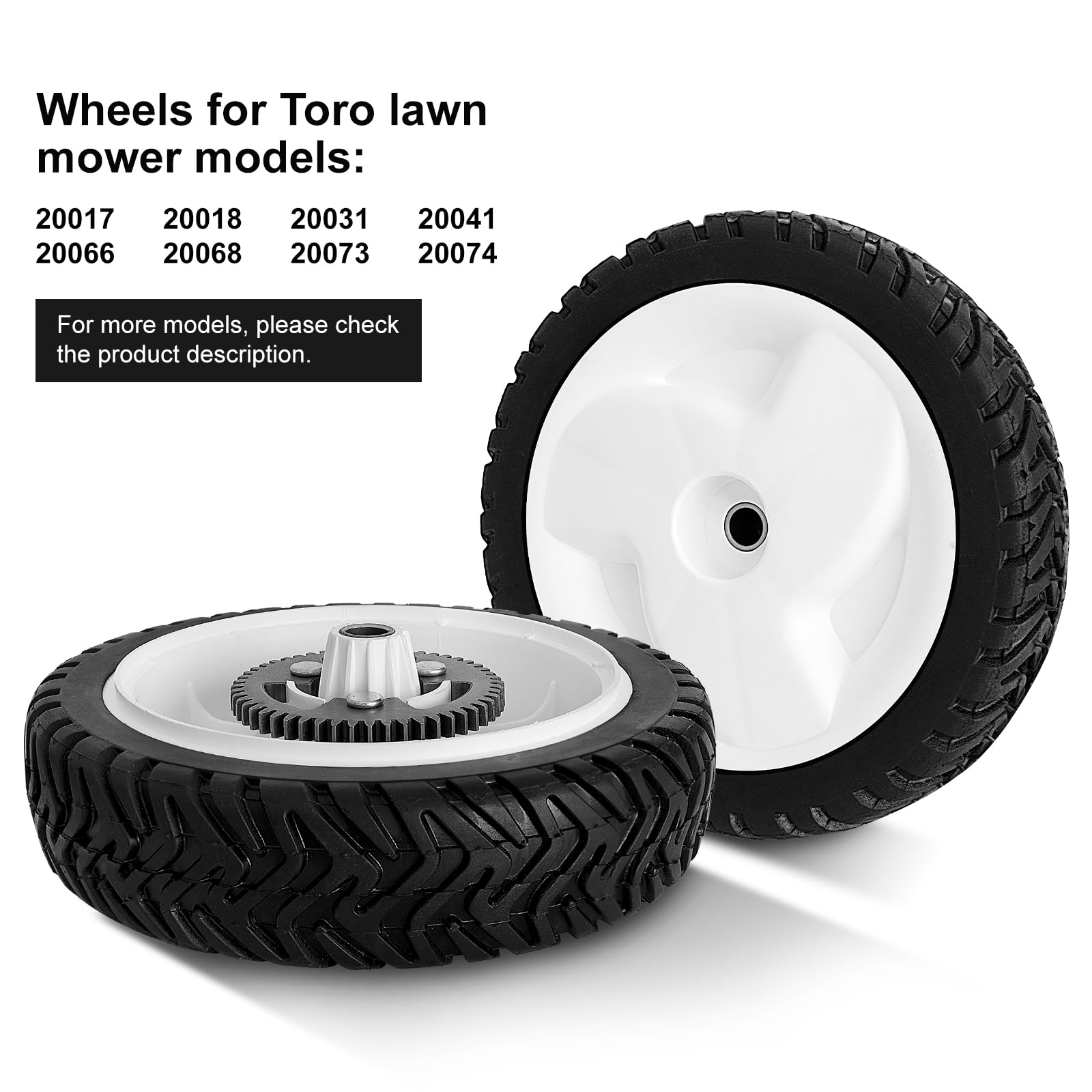budrash wheel mounted on Toro mower rear demonstrating restored self-propel engagement