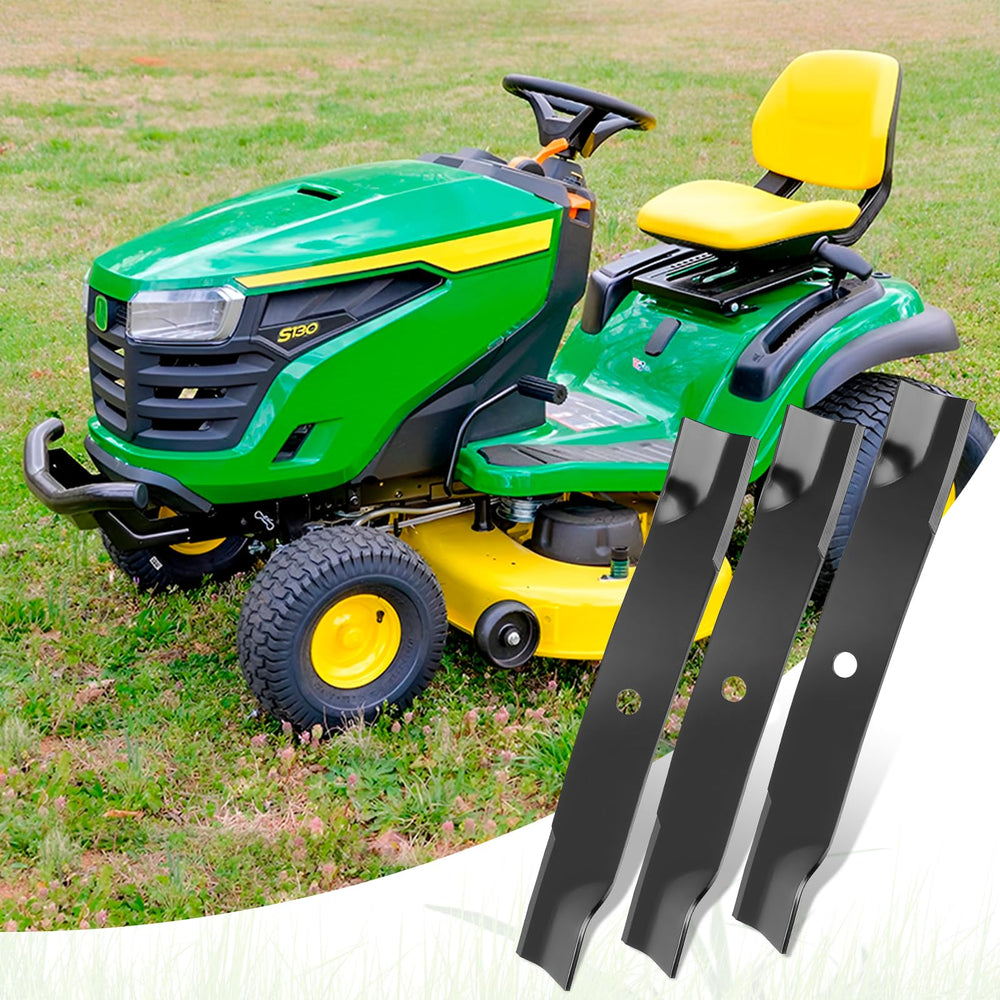 budrash mower in yard with blades cutting tall grass showing durable performance