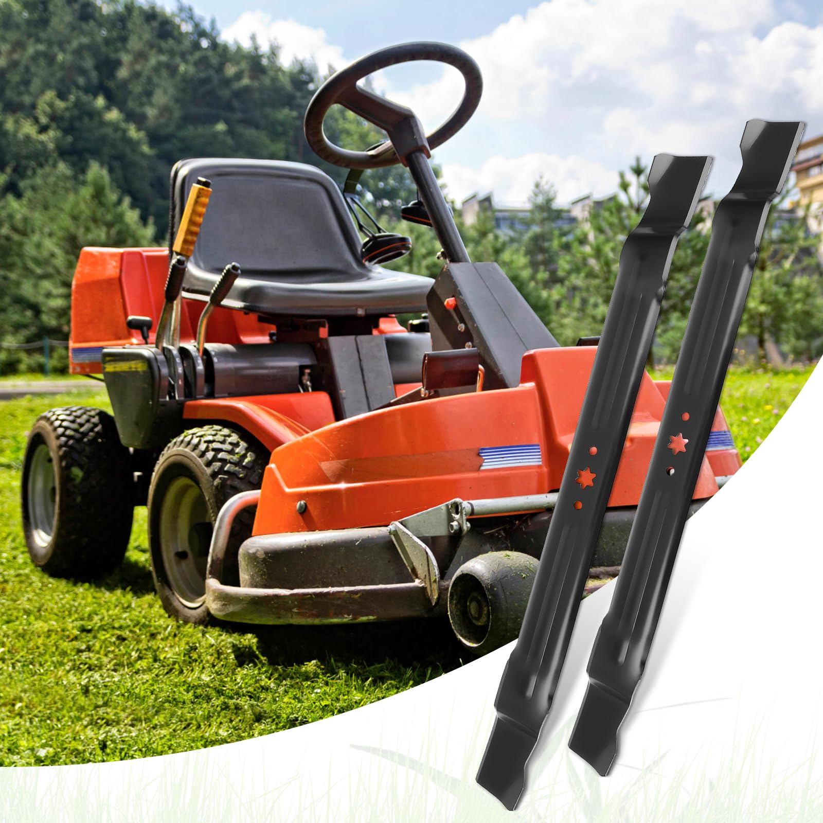 budrash mower with new blades ready to mulch and improve cut quality