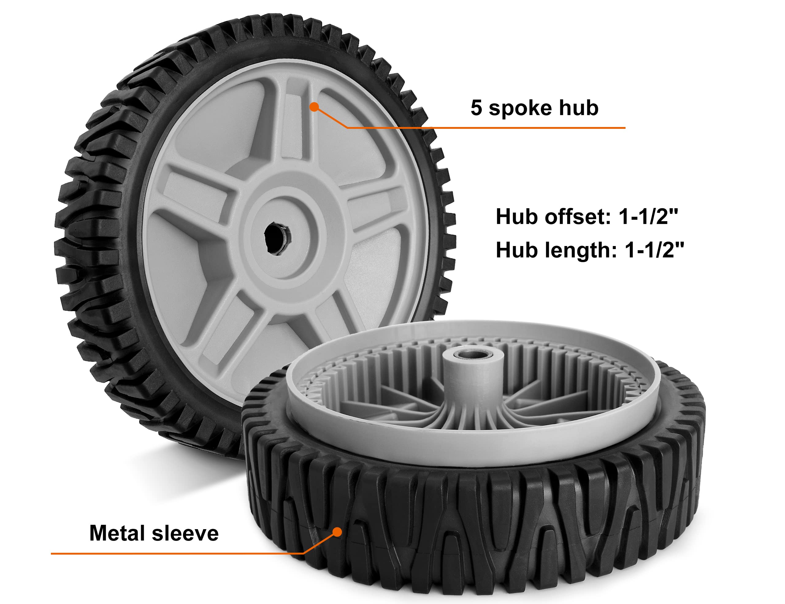budrash wheel hub gear teeth detail showing 53-tooth hub for reliable drive engagement