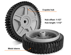 budrash wheel hub gear teeth detail showing 53-tooth hub for reliable drive engagement