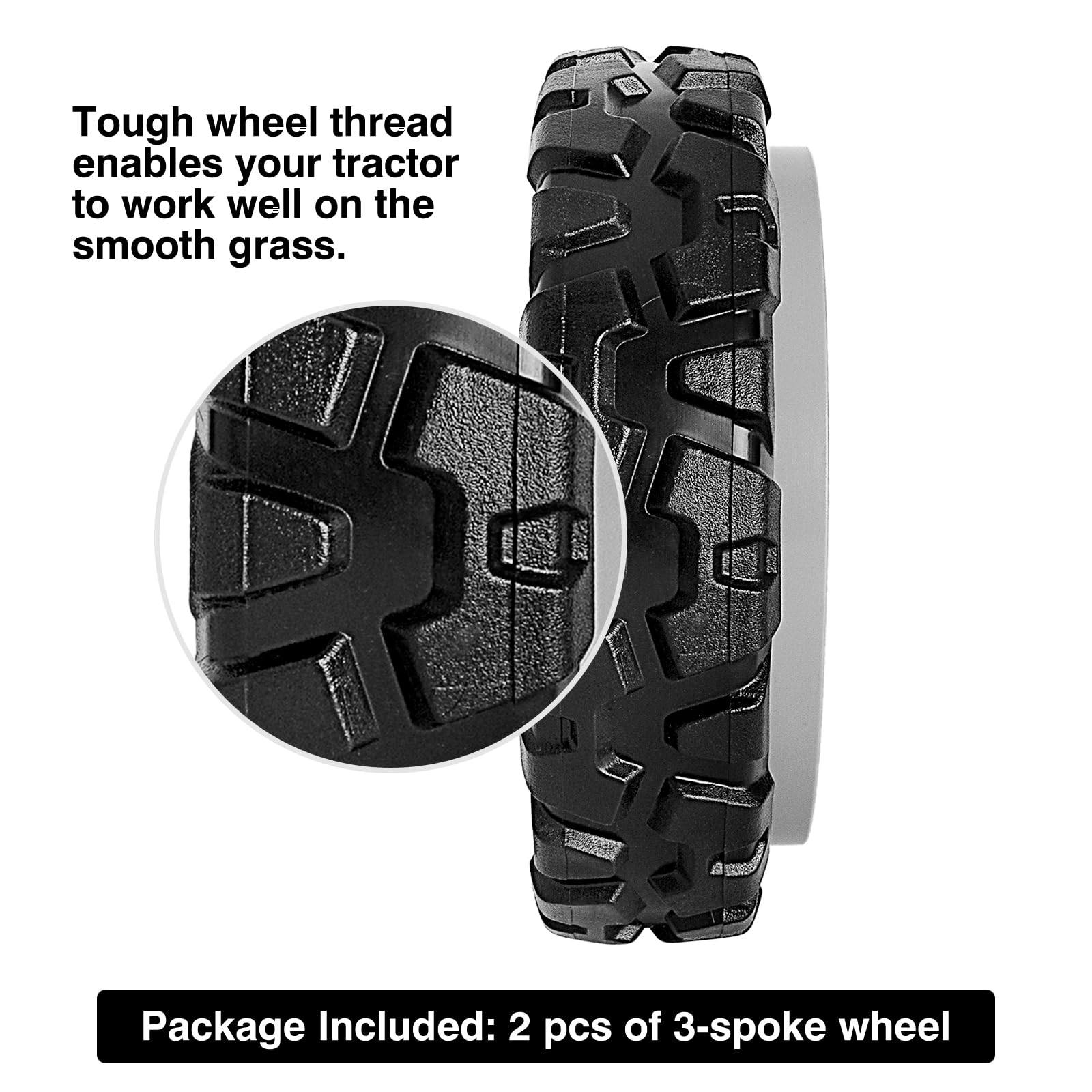 budrash wheel installed on mower rear axle restoring self-propel function