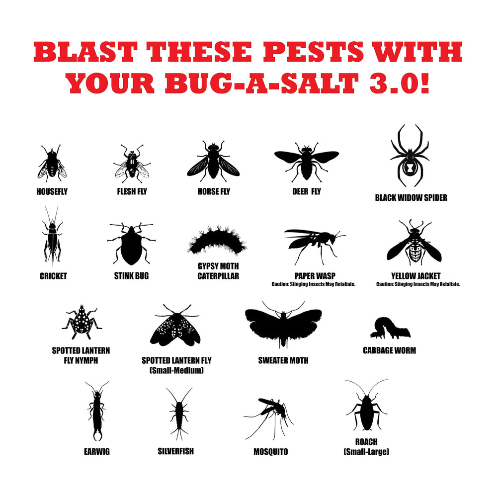 BUG-A-SALT next to a hand to show scale and easy one-handed operation benefit