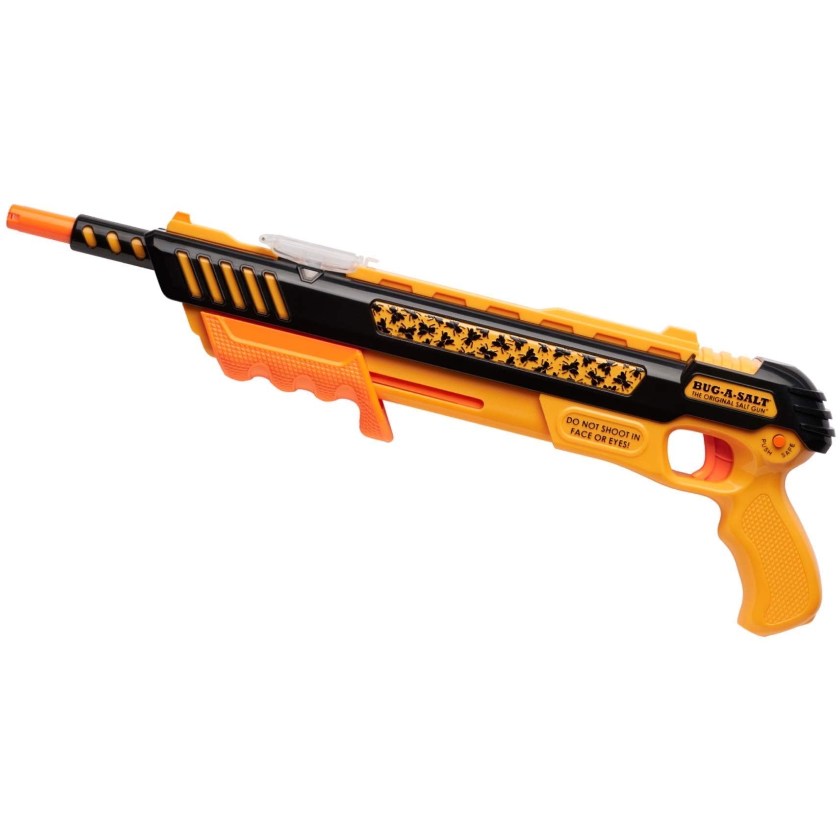 BUG-A-SALT Orange Crush 3.0 front view showing orange body and barrel for quick targeting