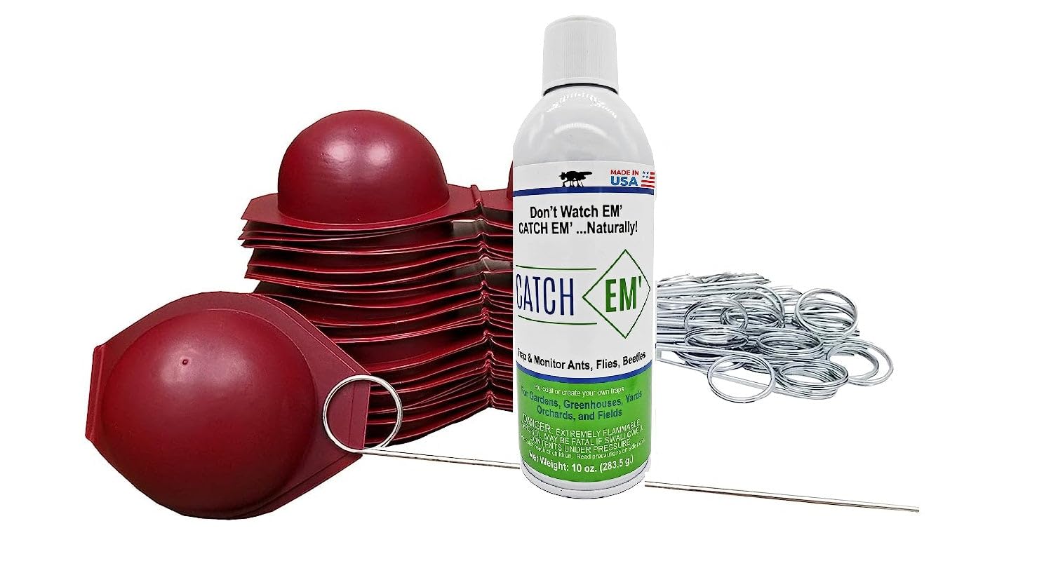 Bug Ball front packaging showing 40 traps and kit contents for easy setup