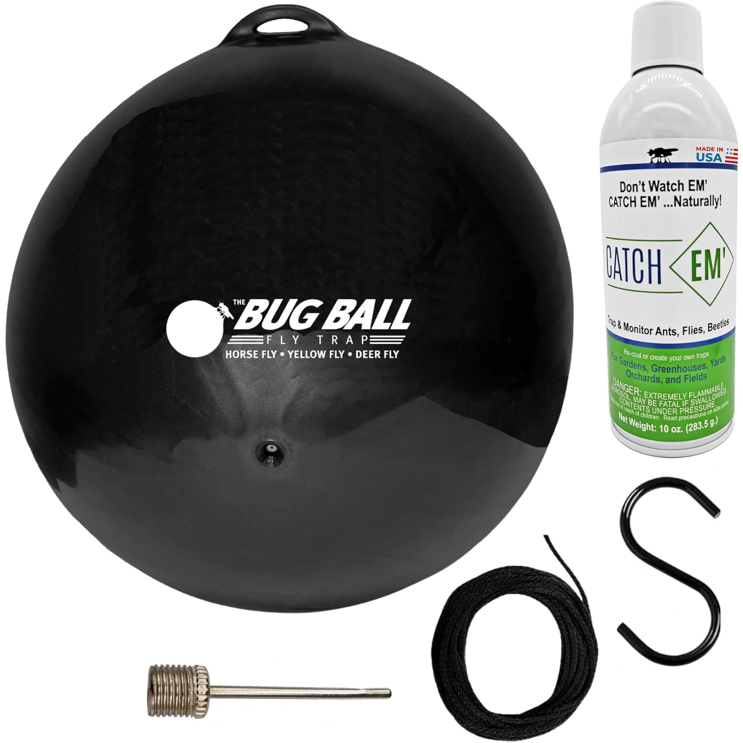 Bug Ball front packaging showing kit contents and easy setup benefit