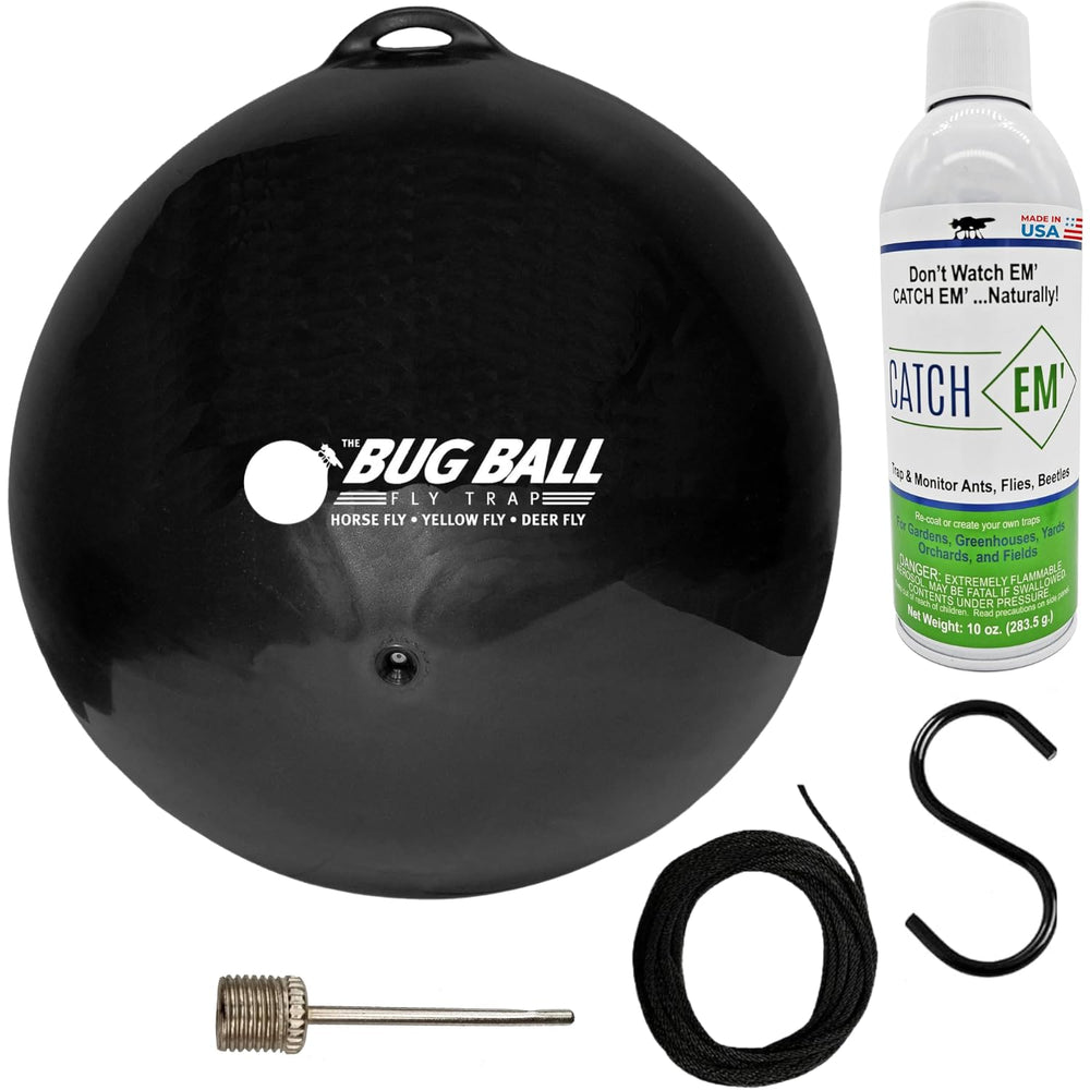 Bug Ball front packaging showing kit contents and easy setup benefit