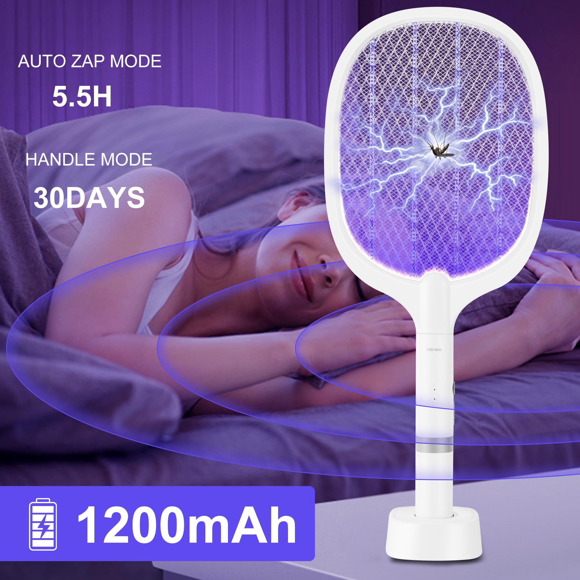 Bug Parking three-layer mesh detail showing safety protection and effective zap