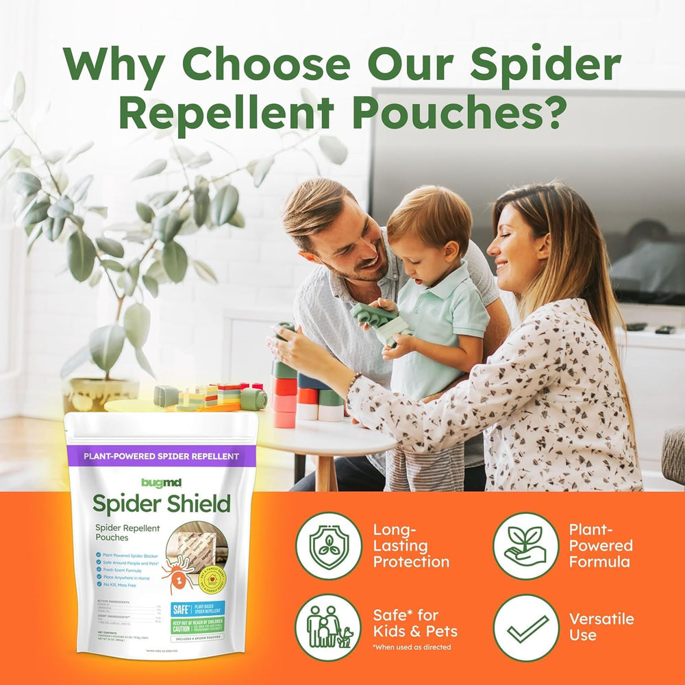 BugMD close-up of pouch texture highlighting natural ingredients and safe formula