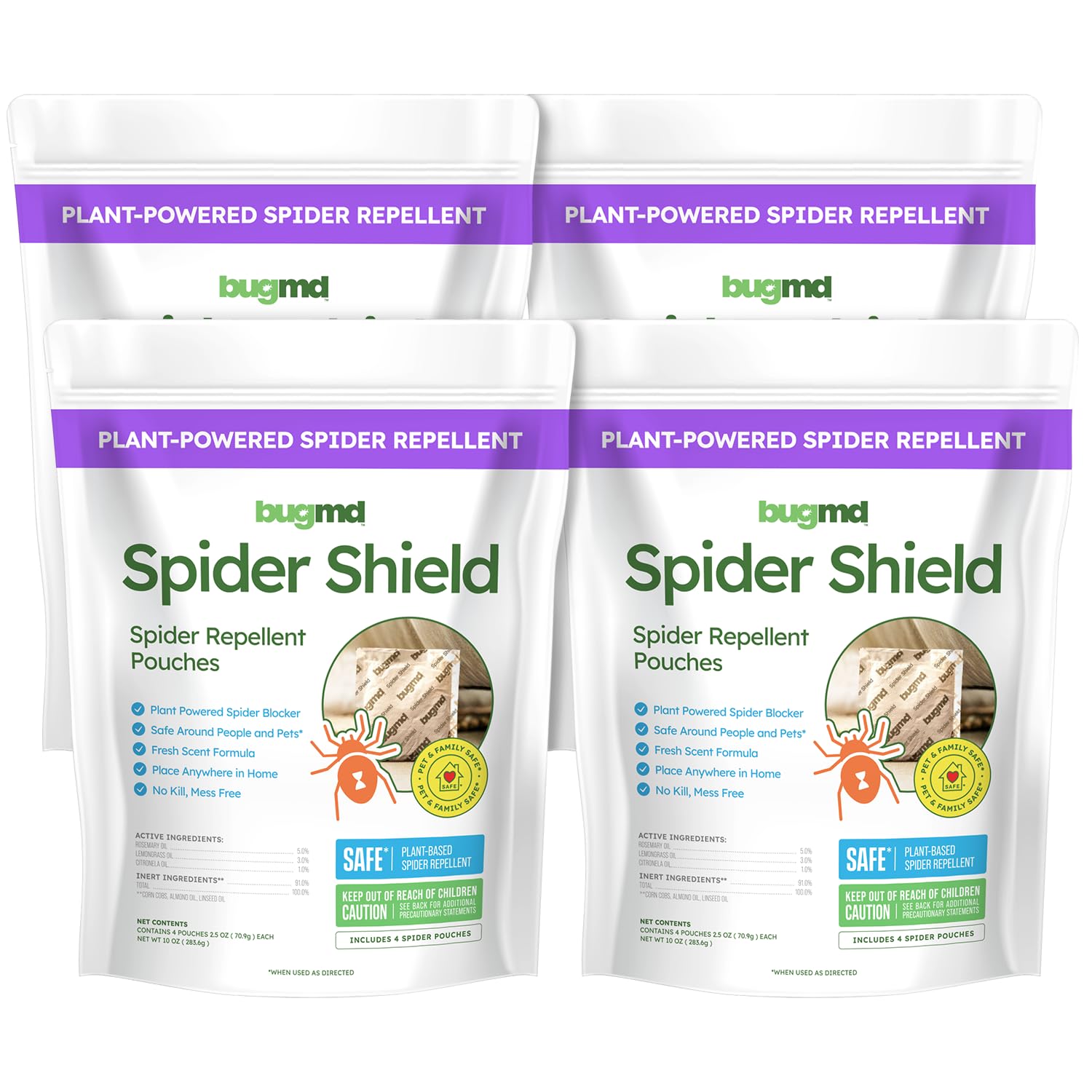 BugMD front packaging pouch showing product and clear benefit of up to 30 days protection
