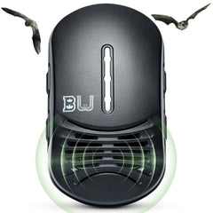 BugWomp BEU front view showing dual speakers and sleek black design for discreet deterrence