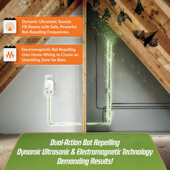 BugWomp BEU-W dual speakers closeup demonstrating powerful ultrasonic coverage benefit