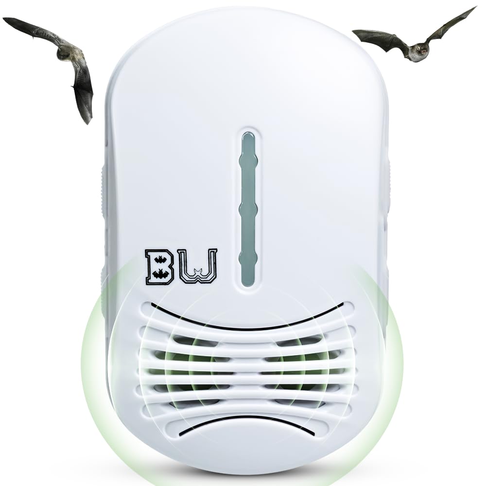 BugWomp BEU-W front view in stealth white showing compact design and easy plug-in benefit