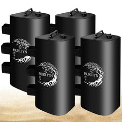 BUKLIYN front view of quadrate weight bag showing stable base and straps benefit stability