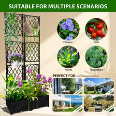 BUKLIYN planter on balcony demonstrating space-saving privacy screen
