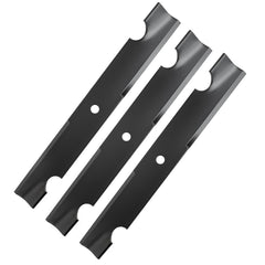 Bularie front view of three 54-inch high-lift blades showing replacement pack benefit